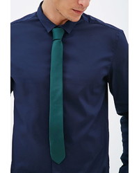 Forever 21 Solid Woven Skinny Tie