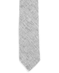 Topman Grey Textured Slim Tie