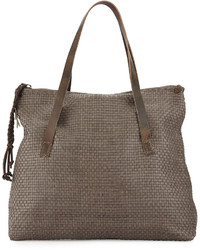 Henry Beguelin Lady Amazone Medium Woven Fold Over Tote Bag