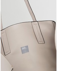 Asos Unlined Tab Detail Shopper Bag