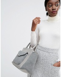 Pieces Winged Tote Bag With Envelope Detail Front Pocket