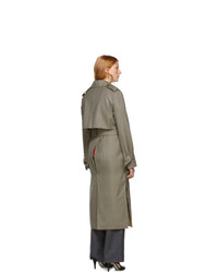 Rokh Beige Classic Double Breasted Trench Coat