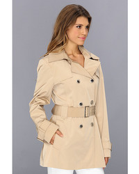 Calvin Klein Belted Trench Coat W Removable Hood Cw442840