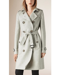 Burberry Double Cashmere Trench Coat