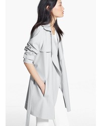 Mango Outlet Flowy Trench