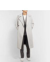Gabriela Hearst Ginsberg Double Breasted Wool Blend Trench Coat