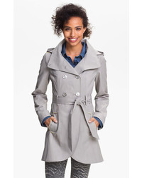 GUESS Hooded Double Breasted Trench Coat