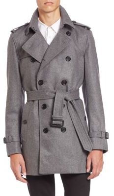burberry grey trench coat