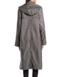 Moncler Vanille Tie Hood Water Resistant Trench Coat