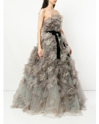 Marchesa Less Tulle Degrade Layered Dramatic Ballgown