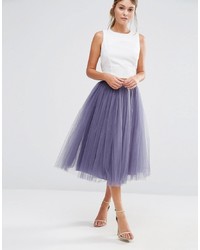 Little Mistress Tulle Midi Prom Skirt