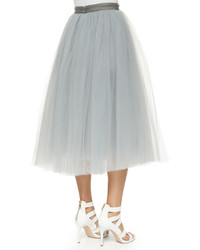 Elizabeth and James Everleigh Tulle Circle Skirt Pale Gray