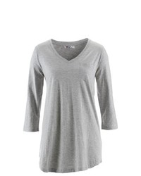 bpc bonprix collection Essential Jersey Tunic In Grey Marl Size 1416