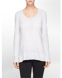 Calvin Klein Performance High Low Hooded Long Sleeve Tunic