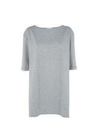 Cameo Rose New Look Grey Roll Sleeve Oversize Tunic Top