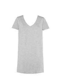 New Look Light Grey V Front And Back Tunic Dress
