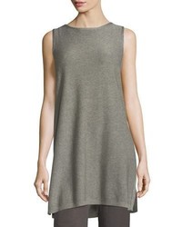 Eileen Fisher Sleek Tencel Merino Sleeveless Tunic Plus Size