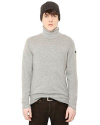 Armani Jeans Techno Blend Button Turtle Neck Sweater