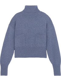 Chloé Cashmere Turtleneck Sweater Gray
