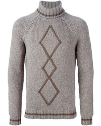 Etro Roll Neck Chunky Sweater
