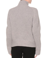 Giorgio Armani Extended Sleeve Turtleneck Sweater Gray