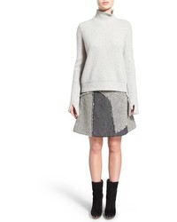 Proenza Schouler Flare Sleeve Wool Cashmere Turtleneck Sweater