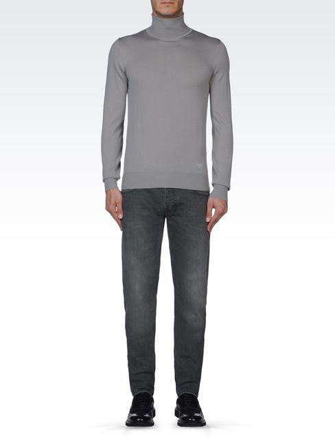 Giorgio Armani Turtleneck Sweater In Shaved Wool, $325  |  Lookastic