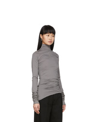 Lemaire Grey Twisted Second Skin Turtleneck
