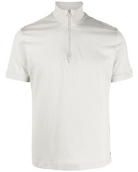 Eleventy Half Zip Fastening Cotton Polo Shirt