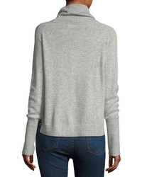 Veronica Beard Oliver Funnel Neck Pullover Cashmere Sweater