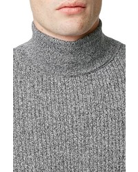 Topman Rib Turtleneck Sweater