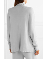 Sally Lapointe Ribbed Cashmere Blend Turtleneck Sweater