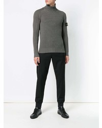 Stone Island Ribbed Roll Neck Jumper