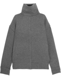 Frame Wool Blend Turtleneck Sweater Dark Gray