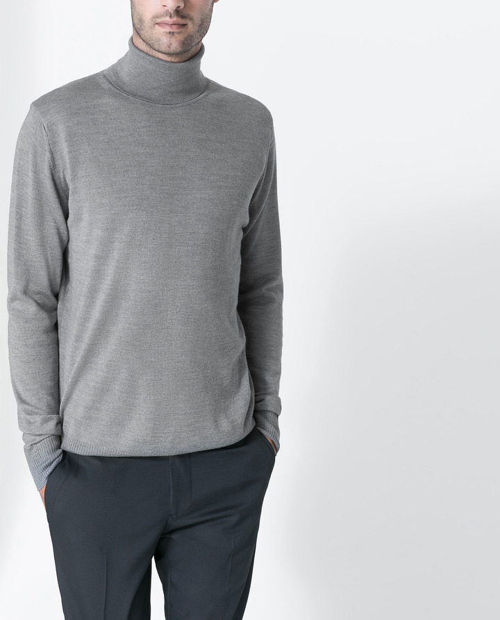 Zara Plain Turtle Neck Sweater, $49 
