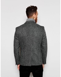 Asos Brand Slim Blazer In Harris Tweed