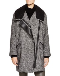 Vince Asymmetric Tweed Coat