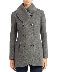 Jessica Simpson Double Breasted Wool Blend Coat