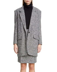 Max Mara Matassa Wool Blend Tweed Coat