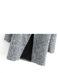 Single Button Tweed Coat
