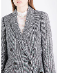 Burberry Trentwood Donegal Herringbone Wool Tweed Coat
