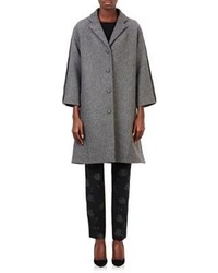 Nina Ricci Tweed Swing Coat Grey