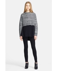Proenza Schouler Chunky Tweed Crop Sweater
