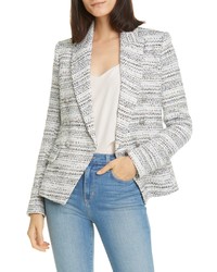 L'Agence Kenzie Double Breasted Tweed Blazer