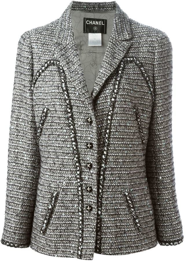 CHANEL Pre-Owned 2010s Cropped Tweed Jacket - Farfetch