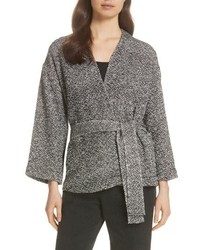 Eileen Fisher Cotton Tweed Kimono Jacket