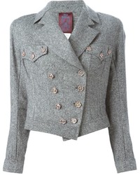 John Galliano Vintage Tweed Biker Jacket