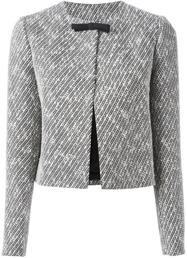 No.21 No21 Cropped Tweed Jacket, $803 | farfetch.com | Lookastic