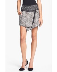 Rachel Zoe Bowery Asymmetrical Metallic Tweed Skirt