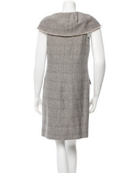 Lela Rose Wool Tweed Dress